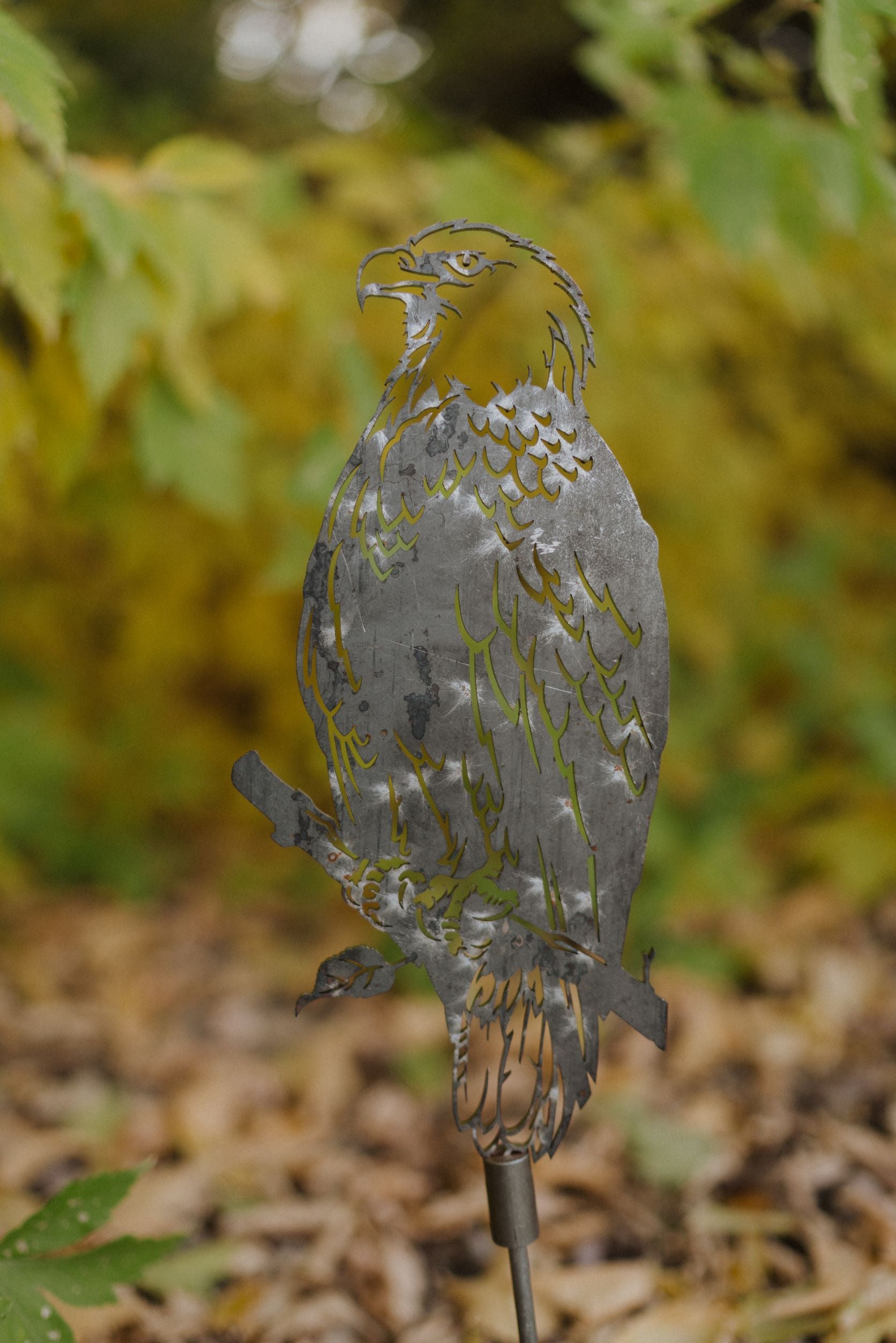 Metal Bald Eagle Yard Art & Garden Decoration